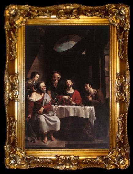 framed  HERREYNS, Willem Supper at Emmaus sf, ta009-2